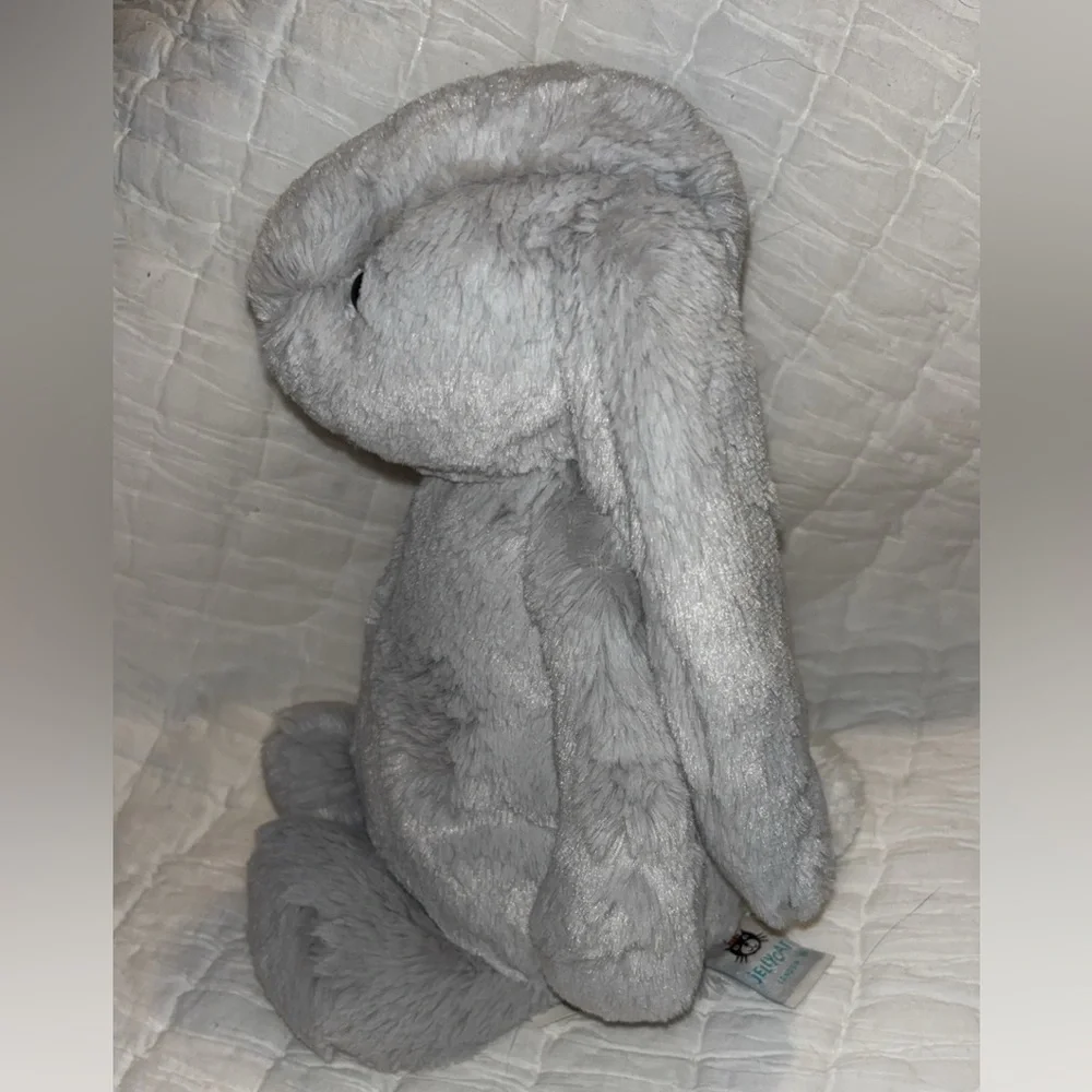 Jellycat Original Gray Bashful Bunny NWT - Picture 3 of 5